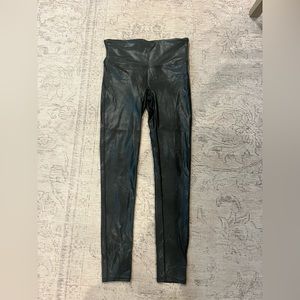 Spanx faux leather snake texture